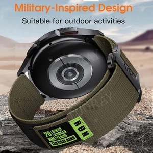 Für Garmin Venu 2 Plus SQ/Vivoactive 6 5 3 Forerunner 645 S42 Nylon Armband 20mm - Bild 1 von 18