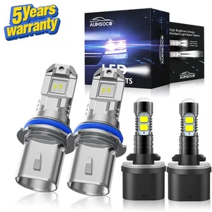 For Oldsmobile Silhouette 2001-2004 LED Headlight High Low Beam+Fog Light Bulbs - Picture 1 of 13