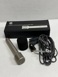 SONY ECM-260F Condenser Microphone Used w/case - Picture 1 of 13