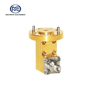 WR10, 1,0 Buchse, Orthogonaler Wellenleiter auf Koax Adapter, 73,8-112,0 GHz - Bild 1 von 4