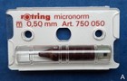 Rotring micronorm m 0,50mm , 750050 , Zeichenkegel für Tuschefüller , NEU OVP