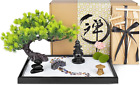 Japanischer Zen Sand Garten für Schreibtisch - Zuhause, Büro Schreibtisch Zubehör - Bambus Handwerk