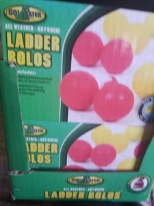 BRAND NEW GO GATOR REPLACEMENT RED & YELLOW ALL WEATHER LADDER BOLOS & CARRY BAG - Picture 1 of 4