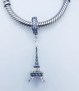 💖 Torre Eiffel Amor París Cuelga Dije Francia Genuino Plata de Ley 925 💖 - Imagen 1 de 10
