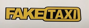 Funny 2pcs FAKE TAXI Car Auto Sticker FakeTaxi Decal Truck Bumper - Bild 1 von 3