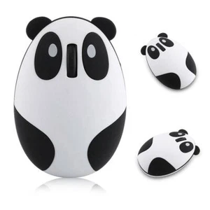 2.4G Wireless Optica Mouse 1200DPI Rechargeable Panda Shape Mouse for Computer - Picture 1 of 11