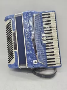 Excelsior Piano Accordion 120 Bass, 41 keys Lovely Blue WORKS! - Bild 1 von 20