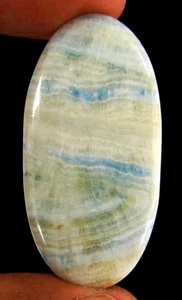 Piedra de envoltura de alambre de cabujón de piedras preciosas sueltas de scheelita azul natural de 40,55 quilates - 62932 - Imagen 1 de 5