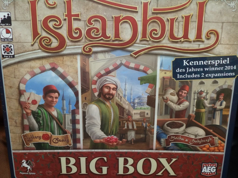 Istanbul Big Box Edition Set - AEG Games Juego de Mesa ¡Nuevo! ¡Tiene ambas expansiones! Foto 1 de 1