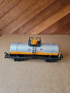 New Bright G Scale Union Pacific UP Single Dome Tanker Car Silver Orange 1986 G4 - Picture 1 of 15