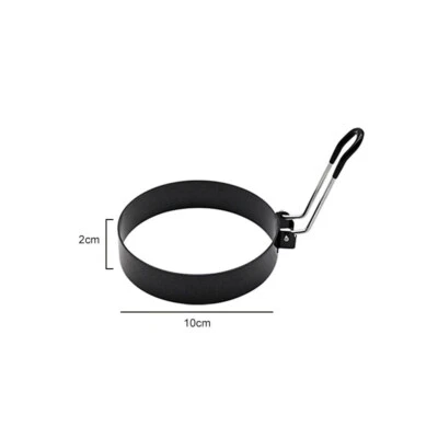 不锈钢煎蛋/煎饼环不粘圆形模具成型器烹饪工具 — 第 1/4 张图片