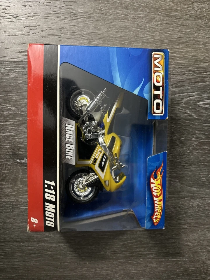 HOT WHEELS Moto BICICLETA DE CARRERAS 1:18 Moto Moto Motocicleta Bicicleta Amarillo Foto 1 de 1