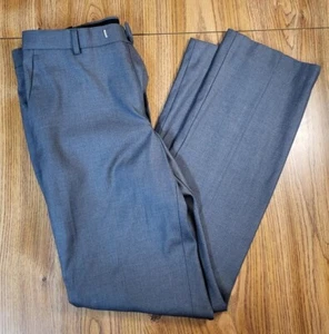 Perry Ellis Portfolio Dress Pants Mens 32X32 Gray Bottom Business Work FolioFlex - Picture 1 of 13