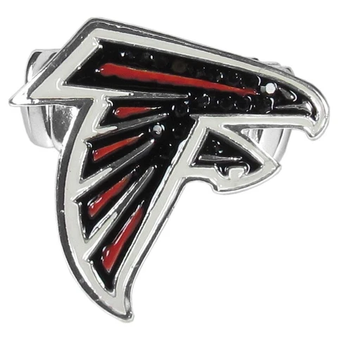Atlanta Falcons Stretch Ring, Team Logo with Crystals NFL Football Cover