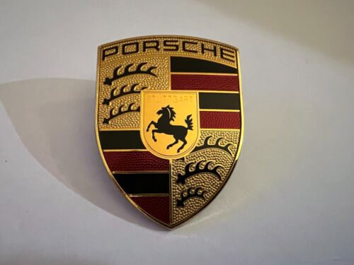 Porsche 911 Boxster Cayman Cayenne Hood Crest Emblem Badge - 99155921100