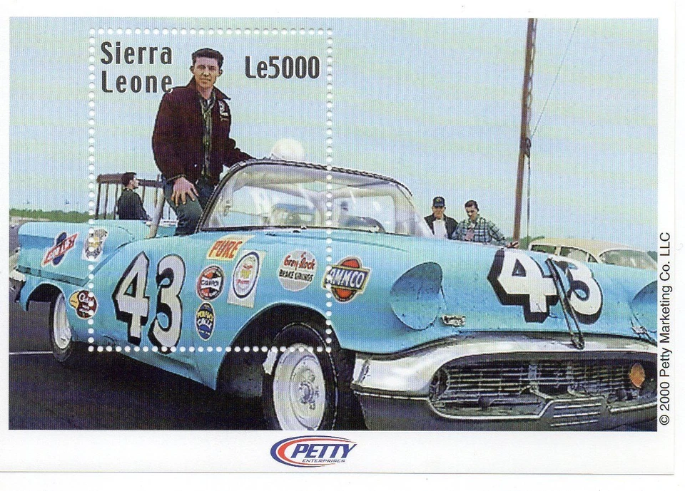 Sierra Leone 2000 - Richard Petty Racing - Souvenir Stamp Sheet Scott #2309 MNH - Image 1 of 1