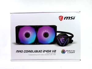 MSI Mag CoreLiquid 240R V2 Liquid CPU Cooler Black RGB Light - Bild 1 von 2