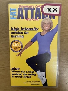 Rosemary Conley's Fat Attack Workout Video VHS (1999) High Intensity Aerobic - Picture 1 of 4