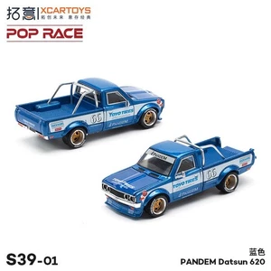 Xcartoys x POP RACE 1:64 PANDEM Datsun 620 Blue Diecast Model Car - Picture 1 of 1