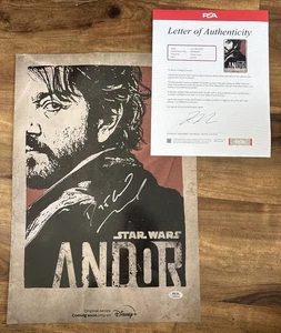 Diego Luna Signed 2022 Star Wars Celebration Andor 13x19 Poster PSA Authentic - Picture 1 of 5