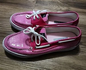 Sperry Damen Top-Sider Bootsschuhe Glitzer Rosa Größe 8 1/2 M - Bild 1 von 5
