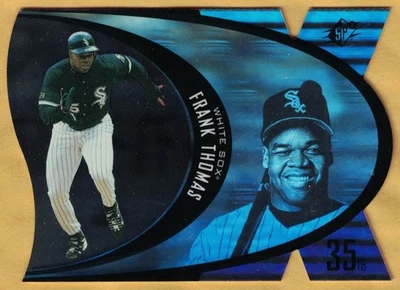 Frank Thomas   -  1997 SPx  (#17)  Steel  SPX17   Die Cut - Image 1 of 2