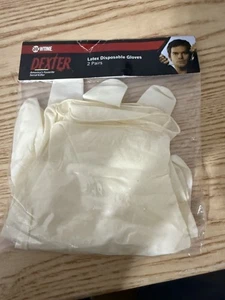 SHOWTIME DEXTER 2 PAAR LATEX EINWEGHANDSCHUHE SELTEN - Bild 1 von 2
