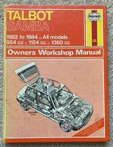 Haynes Manual Talbot Samba 1982 -1984 - All Models - OWM 823 - Picture 1 of 1
