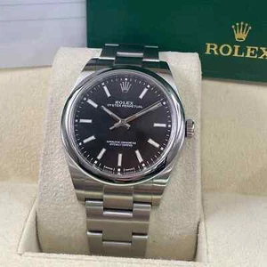 Rolex Oyster Perpetual 39mm 114300 Steel Black Dial Automatic Watch - Picture 1 of 5