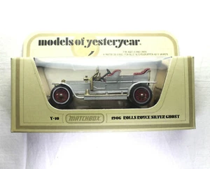 MATCHBOX MODELS OF YESTERYEAR, 1906 Rolls Royce Silver Ghost Y-10 Silver. - Picture 1 of 6