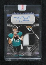 2021 Panini Black Materials Silver 12/25 Trevor Lawrence Rookie Patch Auto RC