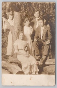 RPPC Familienporträt von Kregel Foto Salon in St. Paul Minnesota Postkarte - Bild 1 von 2