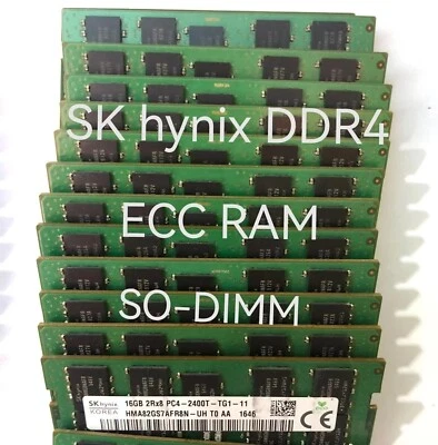 SK Hynix 16GB DDR4 3200MHz 2933MHz 2666MHz 2400MHz 260pin Laptop ECC SODIMM RAM - Image 1 of 4
