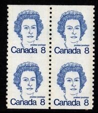 Canada Mint Stamps – #604 Block of 4 Imperforate Error – Score Lines