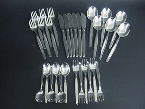 BSF Modell JASMIN Silberbesteck Tafel 6 Personen 30 Teile in Silber 90er TOP - Picture 1 of 4