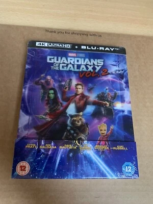 GUARDIANS OF THE GALAXY VOL 2 4K UHD LENTICULAR STEELBOOK NEW & SEALED Marvel - Image 1 of 4