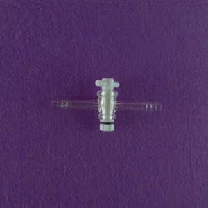 Straight Adapter with PTFE Stopcock, with Hose Connection,glass Valve - Picture 1 of 1