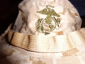 XL BOONIE COVER HAT DESERT USMC MARINE TAN SIZE X LARGE XL NEW WITH OUT TAG - Picture 1 of 4