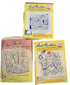Aunt Martha's Hot Iron Transfers Novelty Embroidery 3750 Squirrel 3502 9351 Cats - Picture 1 of 15