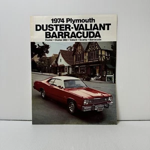 NOS Plymouth Dealer Sales Brochure 1974 Duster 360 Scamp Valiant Barracuda 15 PG - Bild 1 von 3