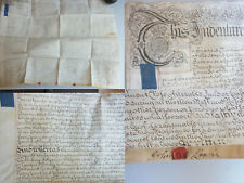 PERGAMENT-Urkunde (English parchment) 1742: Mortgage UPTON-upon-Severn & Longdon