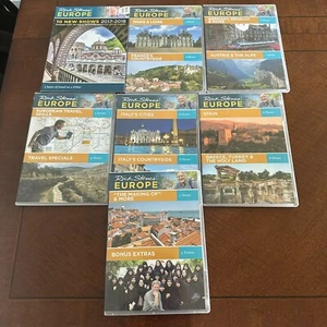 Rick Steves Europe DVD Lot – 7 Travel Shows, France, Germany, Italy & More - Picture 1 of 1