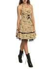 Hot Topic Music Notes Halter Dress Women’s Steampunk Party Rockabilly size M (G)