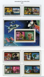 CENT AFRICAN REP MNH 376-79, C206-08 Año del Niño ZG616 - Imagen 1 de 1