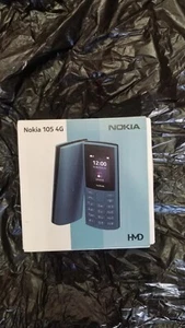 Nokia 105 4G Black Blue Dual SIM Unlocked cell phone Original New Sealed 1.8" - Afbeelding 1 van 4