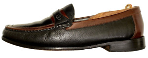 BRAZILIAN Made Florsheim  Black & Brown Designer Loafers size 10 ~ NARROW