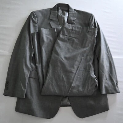 Stafford 46L 44 x 30 серый акульей кожи шерсти Мужская куртка брюки костюм - Изображение 1 из 4