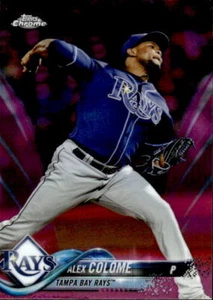 Alex Colome 2018 Topps Chrome #30 Pink Refractor Tampa Bay Rays - Picture 1 of 2