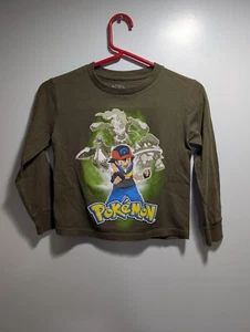 Vtg Pokemon Long Sleeve Shirt Ash Diamond And Pearl 2000s SZ XS Giant Tag - Picture 1 of 4