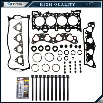 Head Gasket Bolts Set For 1996-2000 Honda Civic 1.6L GAS SOHC D16Y5 D16Y7 D16Y8 - Image 1 of 4